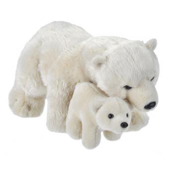 Eisbär Mutter mit Baby 