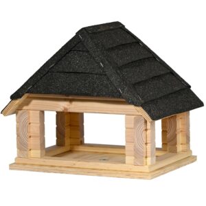 Dobar Vogelhaus Sort Massivholz 37 cm x 28 cm x 32