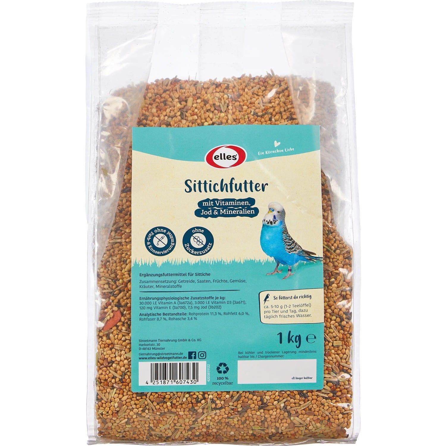 Elles Sittichfutter 1 kg