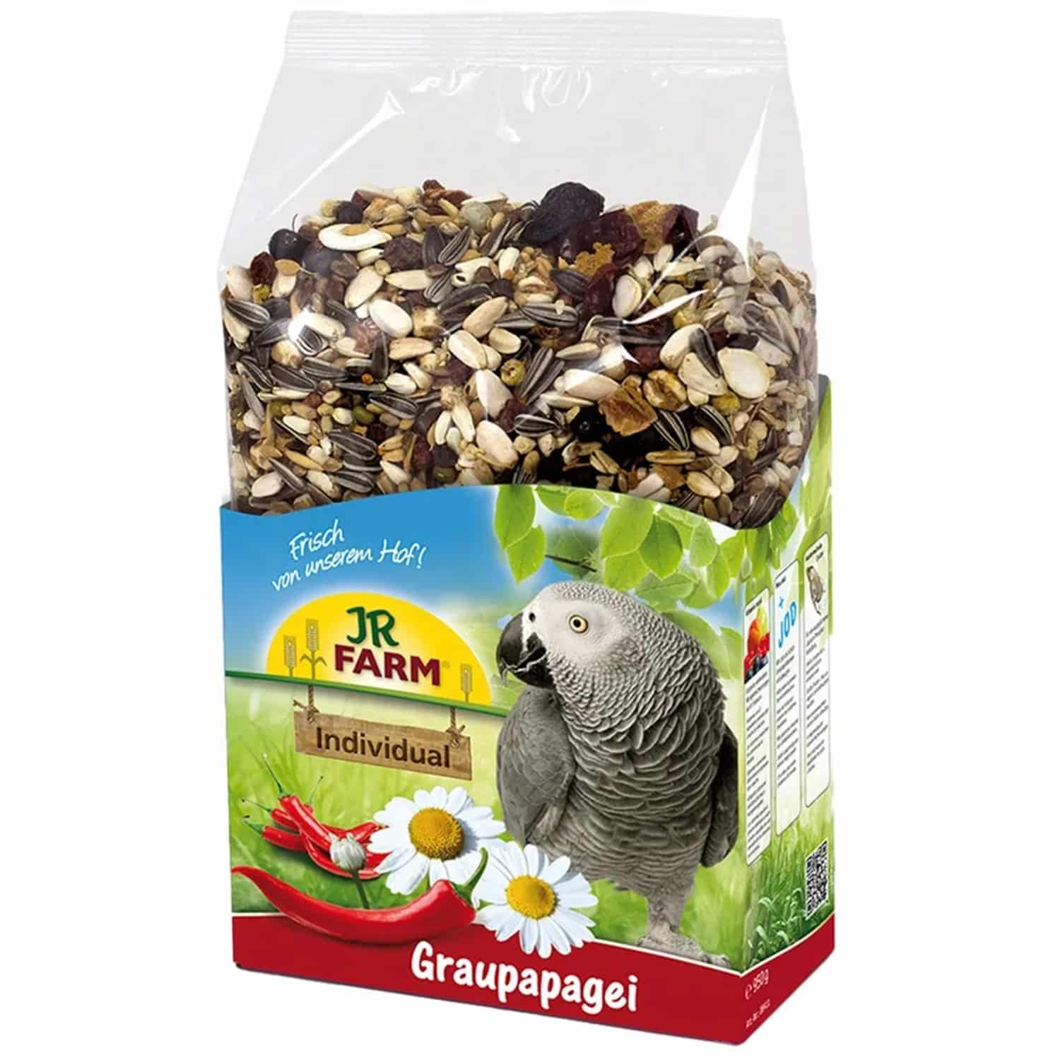 JR Farm Individual Großsittichfutter Graupapagei 950 g