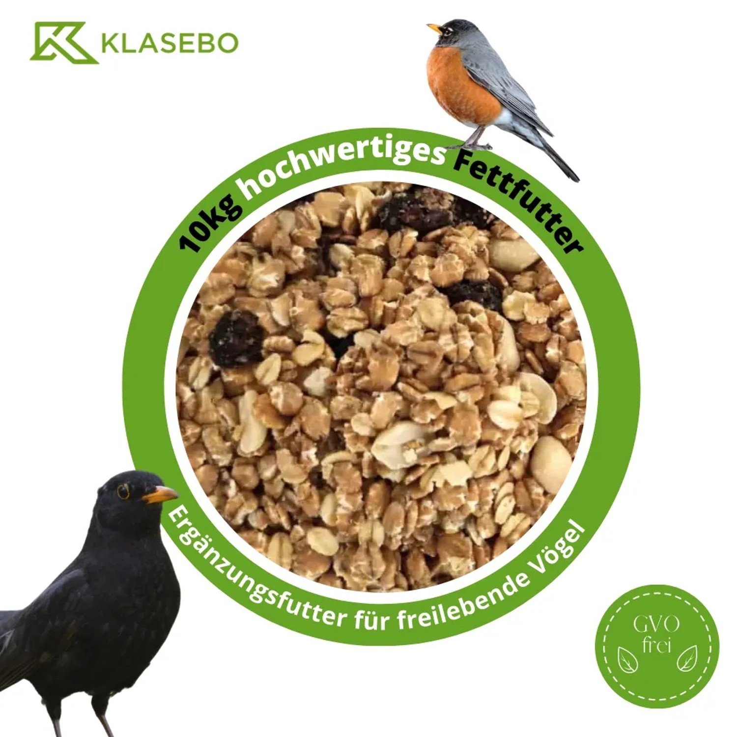 Klasebo Fettfutter 10 Kg Vogelfutter
