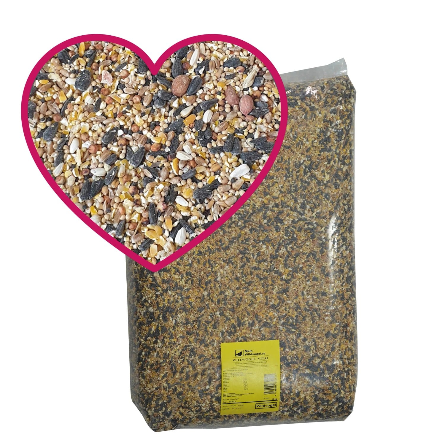 MeinWildvogel WILDVOGEL VITAL 30 kg Vogelfutter Ganzjahresfutter für Wildvögel und Gartenvögel Wildvogelfutter OHNE GENTECHNIK