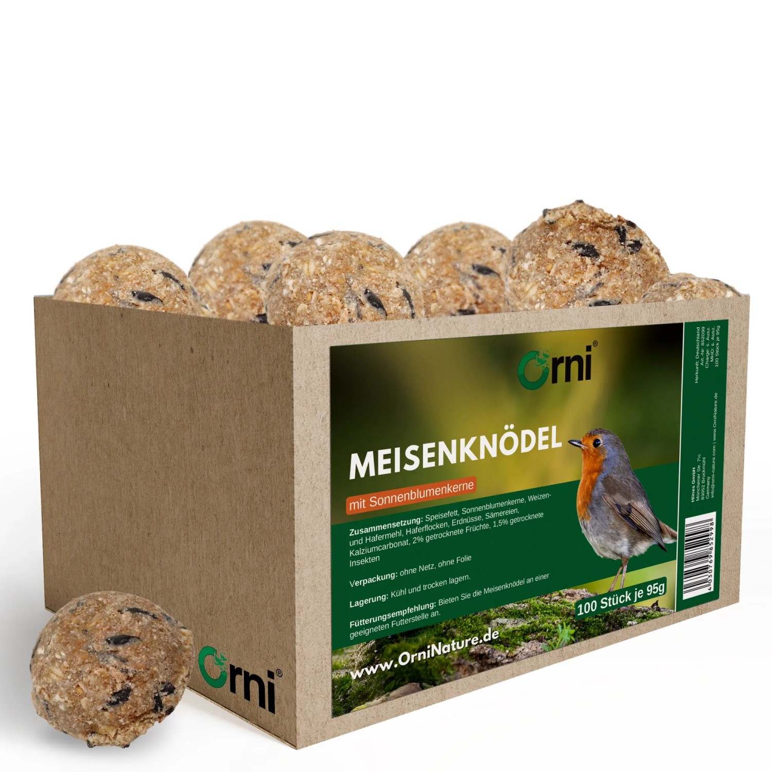 Orni Meisenknödel ohne Netz ohne mit Sonnenblumenkerne