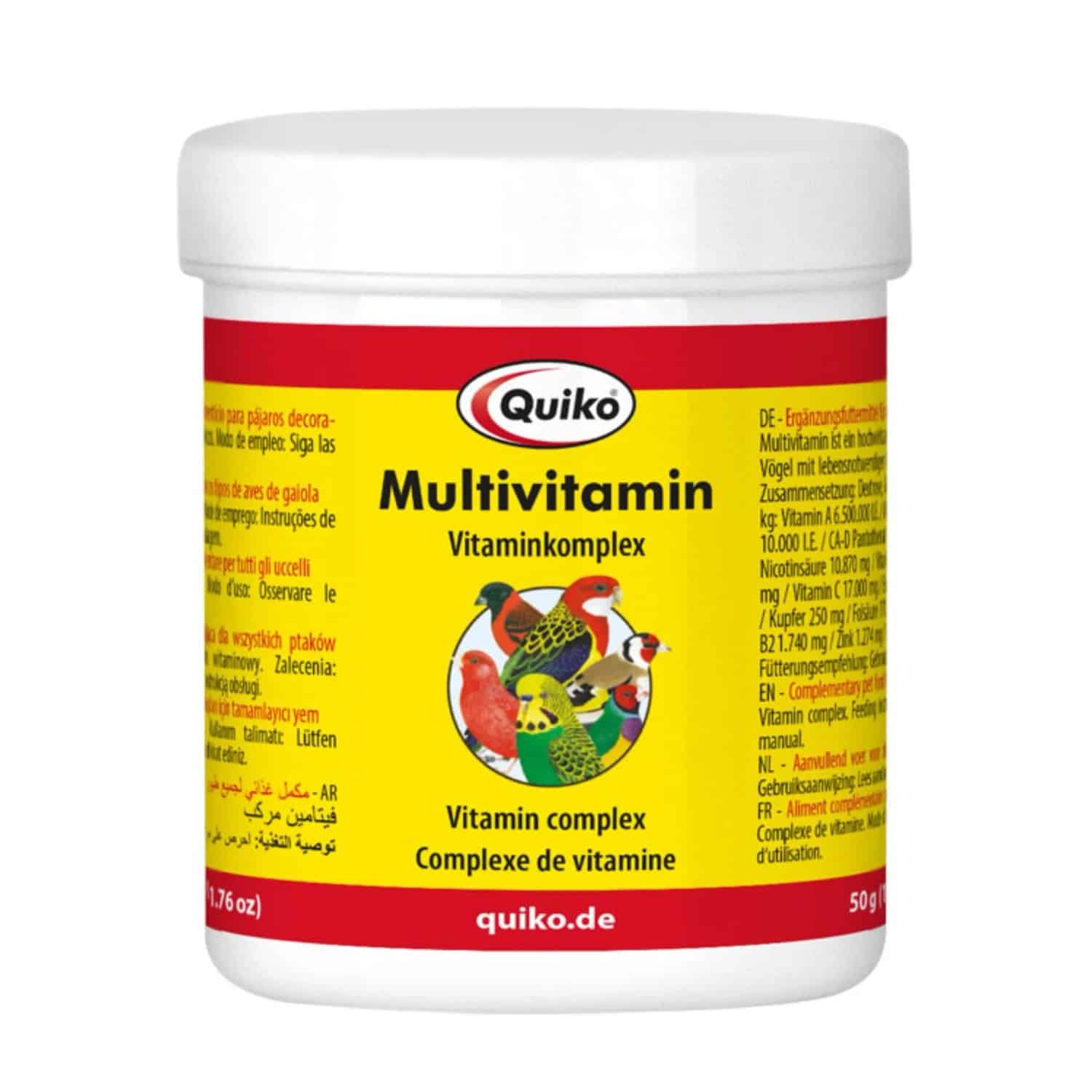 Quiko Multivitamin Ergänzungsfuttermittel für Ziervögel 50 g
