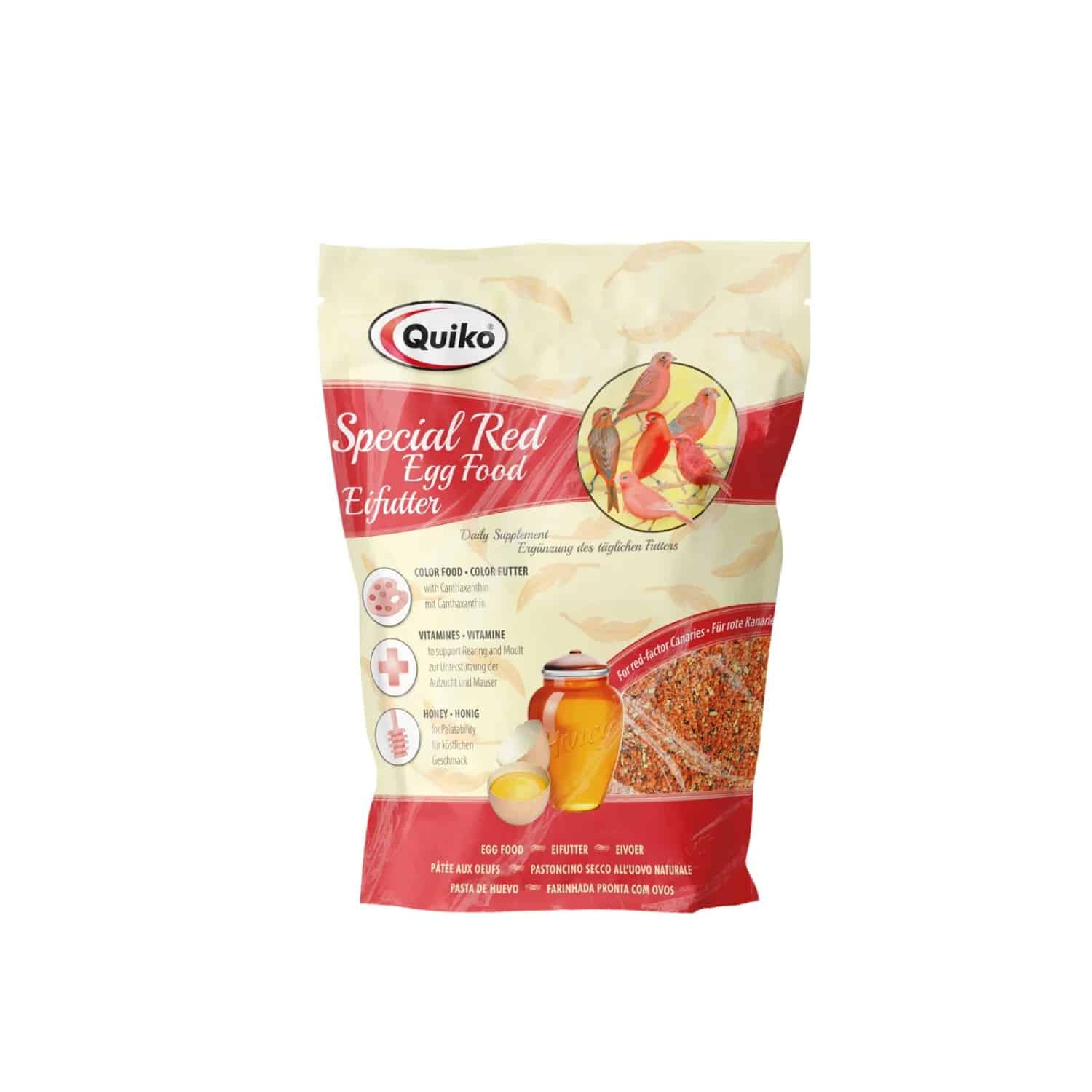 Quiko Special R Eifutter für alle Rotgrundigen Vogelarten 500 g