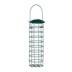 Relaxdays Meisenknödelhalter 2er Set Eisen Dunkelgrün 31 cm x 8