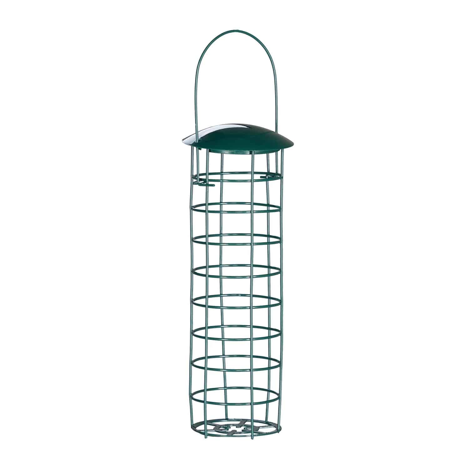 Relaxdays Meisenknödelhalter 2er Set Eisen Dunkelgrün 31 cm x 8