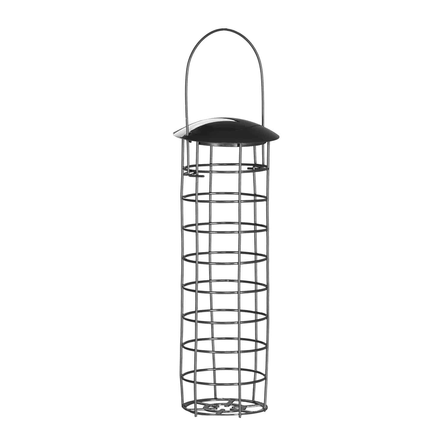 Relaxdays Meisenknödelhalter Eisen Schwarz für Wildvögel 31 cm x 8