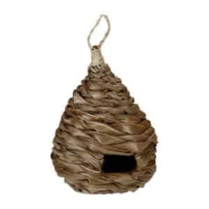 Relaxdays Vogelnest Kokosfaser Natur 31 cm x 20 cm bis 38 cm x 21 cm