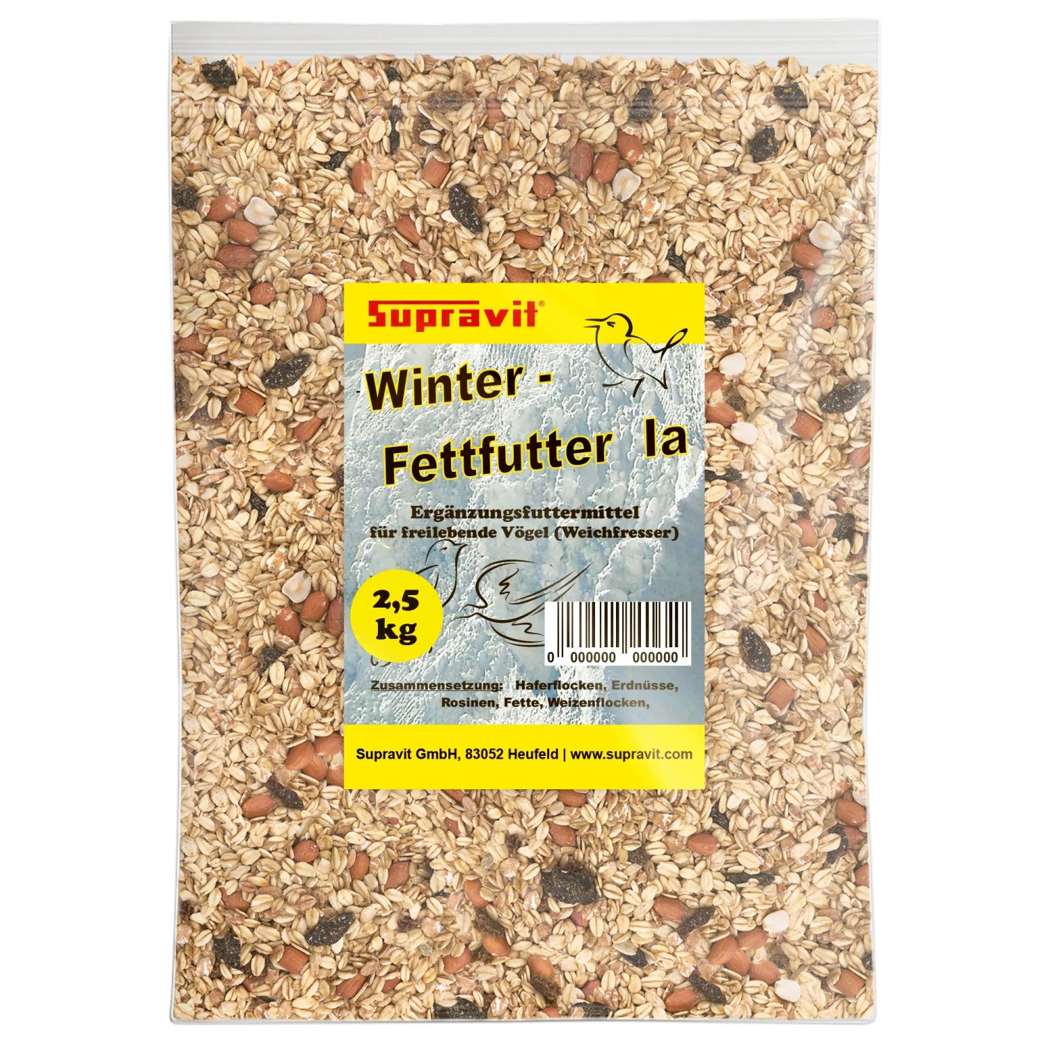 Supravit Premium Fettfuttermischung für Wildvögel