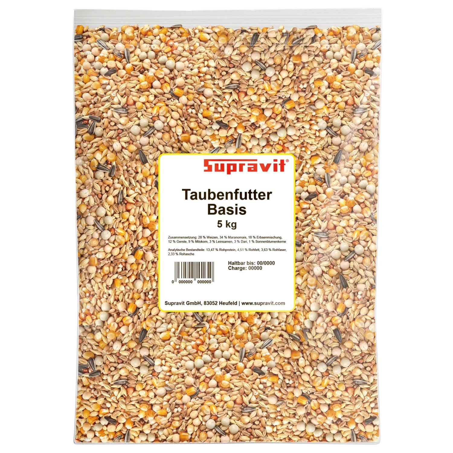 Supravit Taubenfutter BASIS Allroundfutter für Tauben