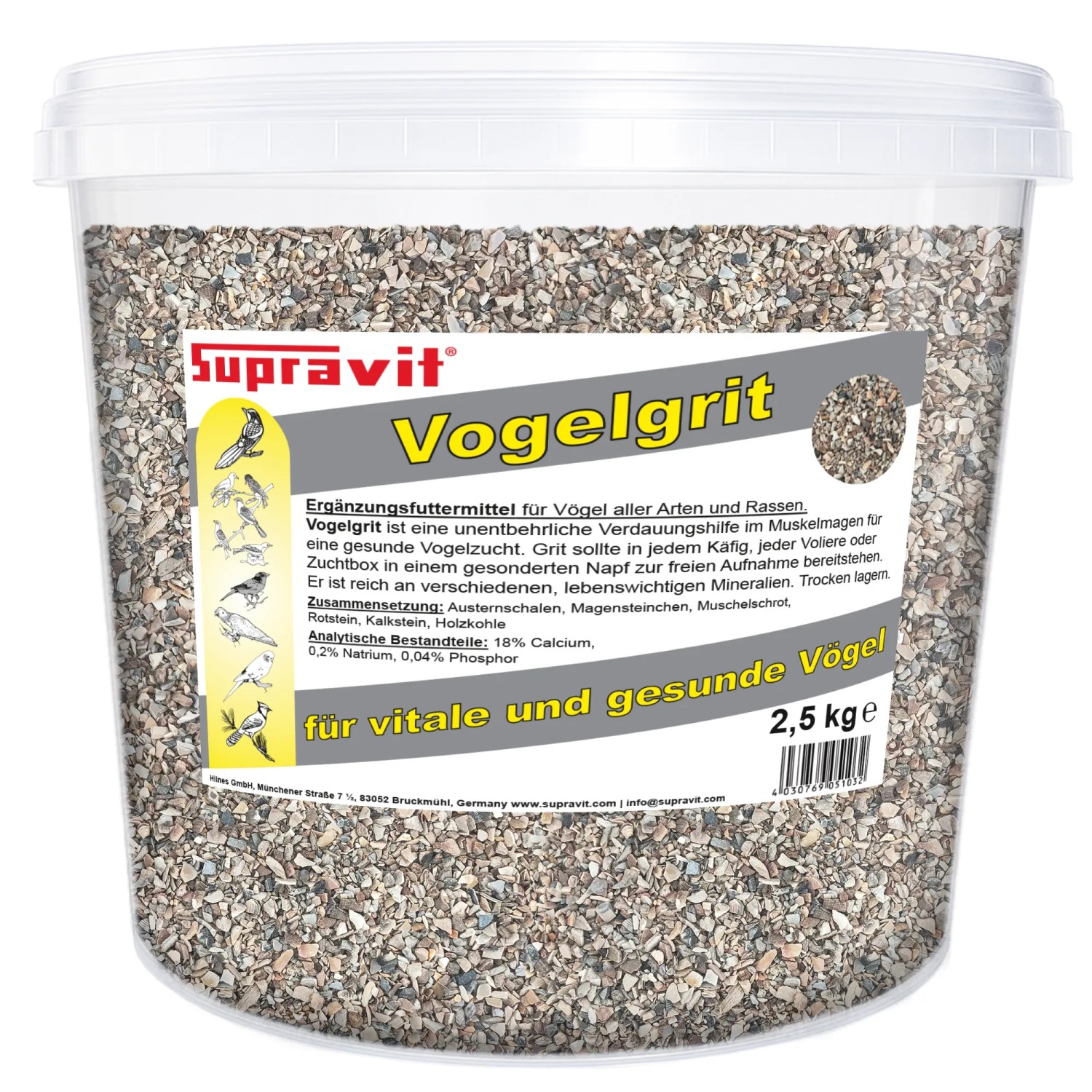 Supravit Vogelgrit Mineralvogelgrit auch für Geflügel