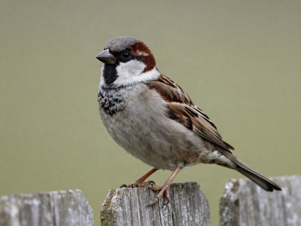 Haussperling oder Feldsperling