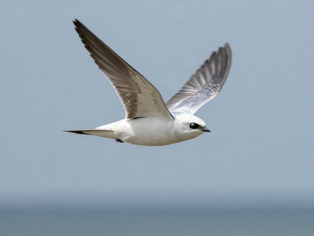 Vögel schlafen im Flug