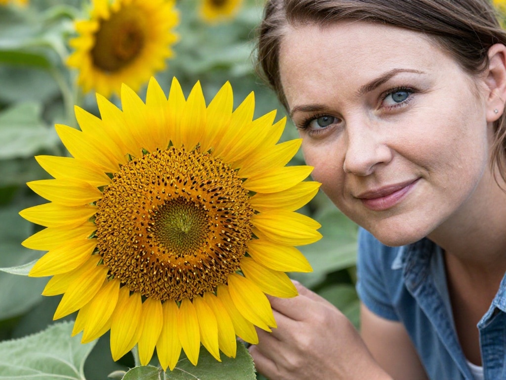 Sonnenblumen für Vögel stehen lassen