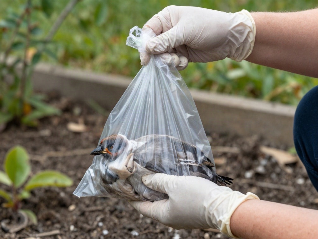 tote Vögel im Garten
