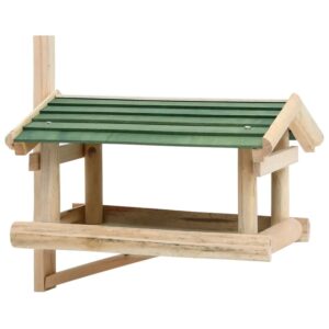 vidaXL Vogelfutterhaus Massivholz 35x29