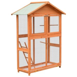 vidaXL Vogelkäfig Kiefernholz & Tannenholz 125