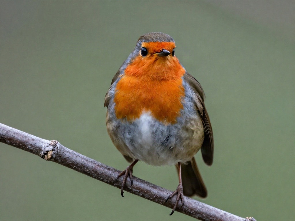 Vogel mit roter Brust