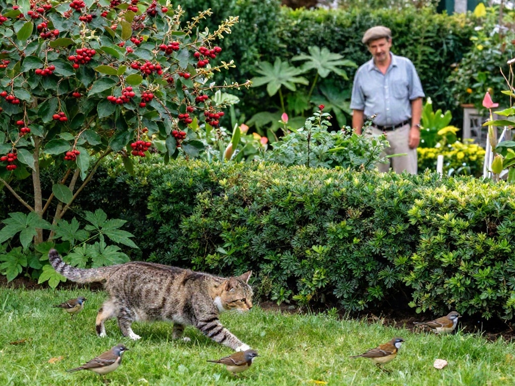 Vögel vor Katzen schützen