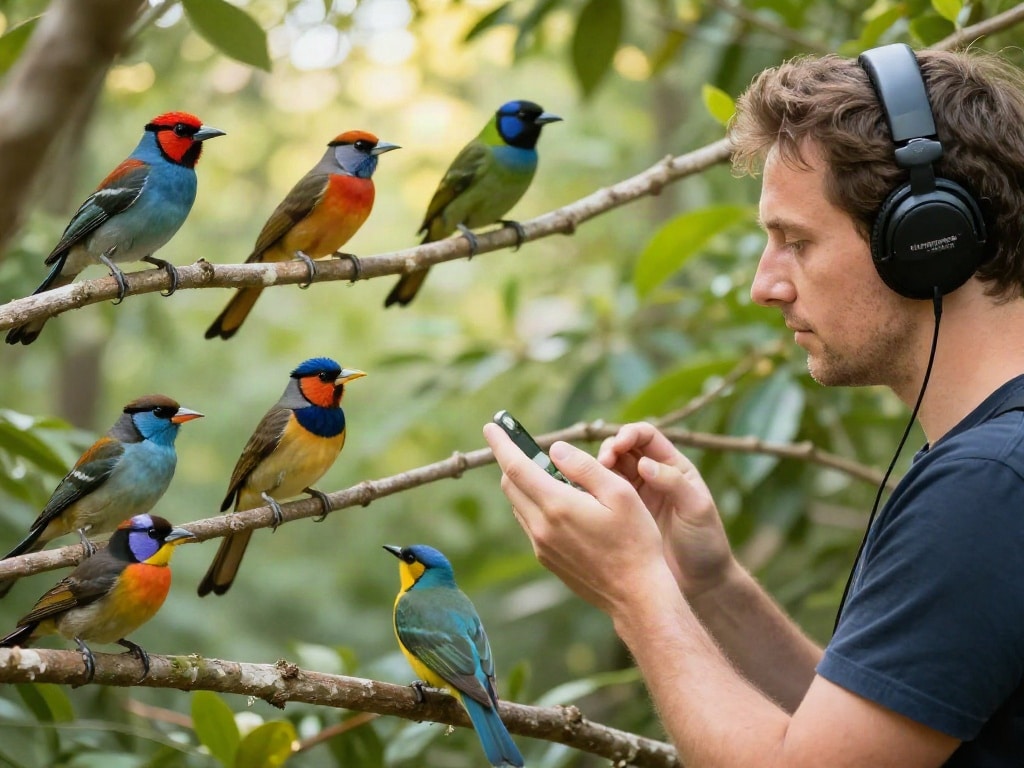 Vogelruf oder Vogelgesang